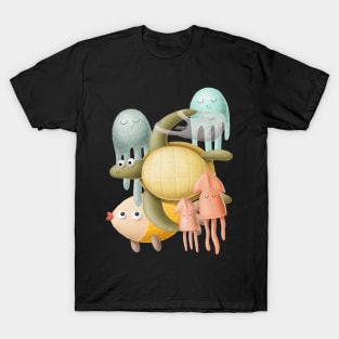 Turtle Under Ocean T-Shirt